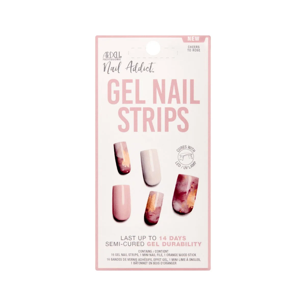 Nail Addict Gel Nail Strips - Cheers to Rosé