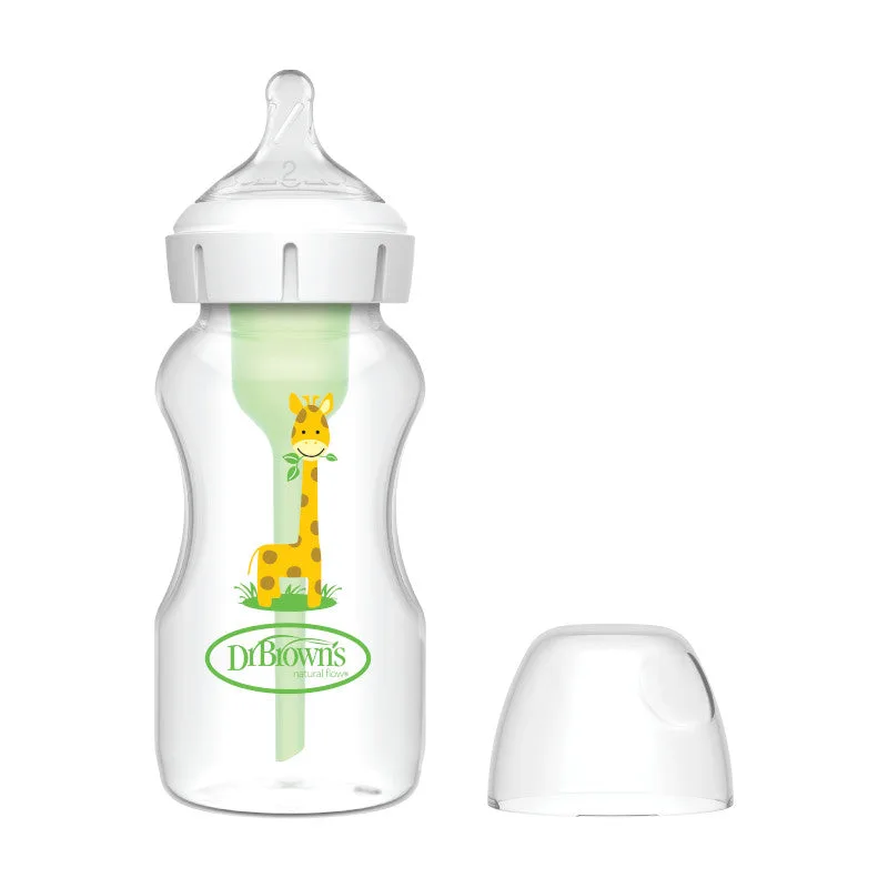 Come usare il biberon Options+ di Dr Brown's con design giraffa