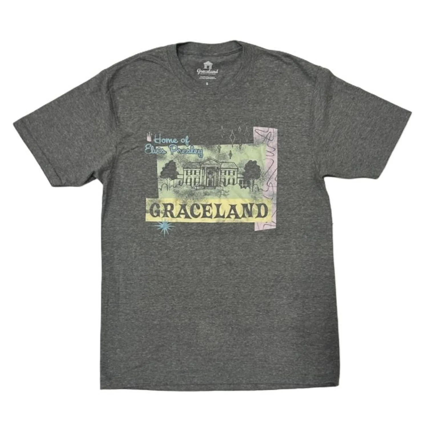 Graceland Home of Elvis Retro T-Shirt