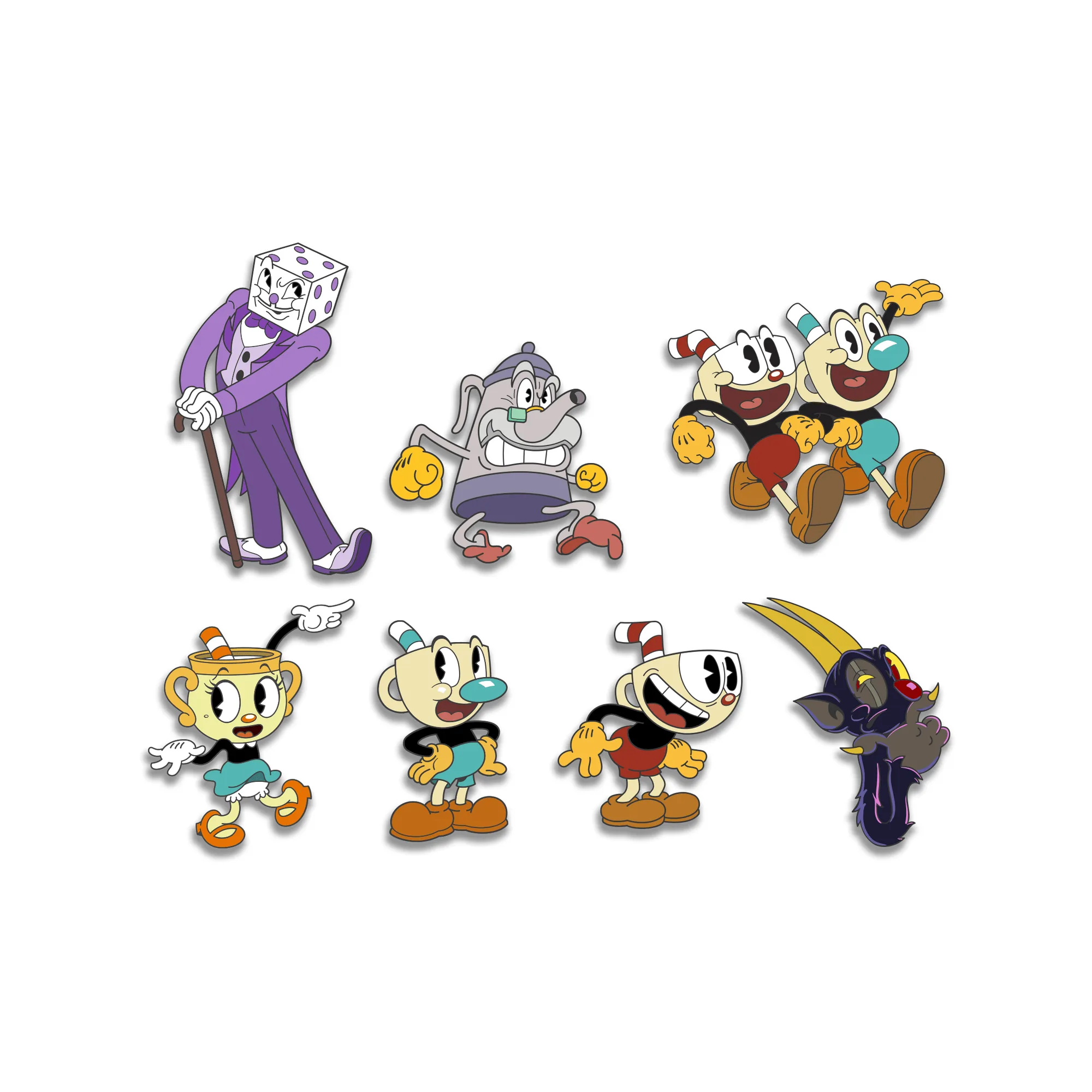 The Cuphead Show! Premium Character Pins