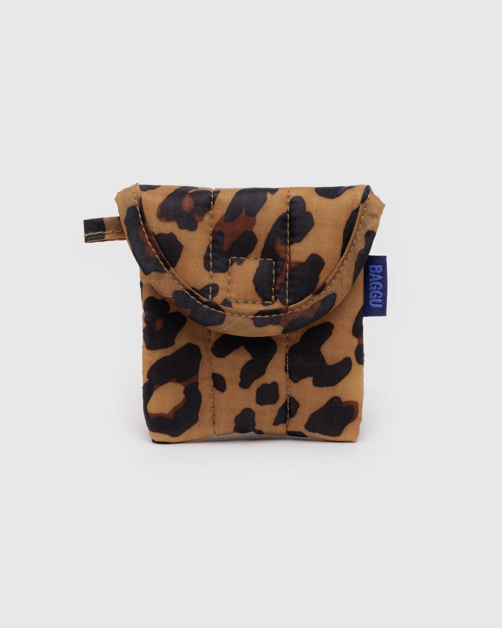 Leopard Print Puffy Earbuds Case