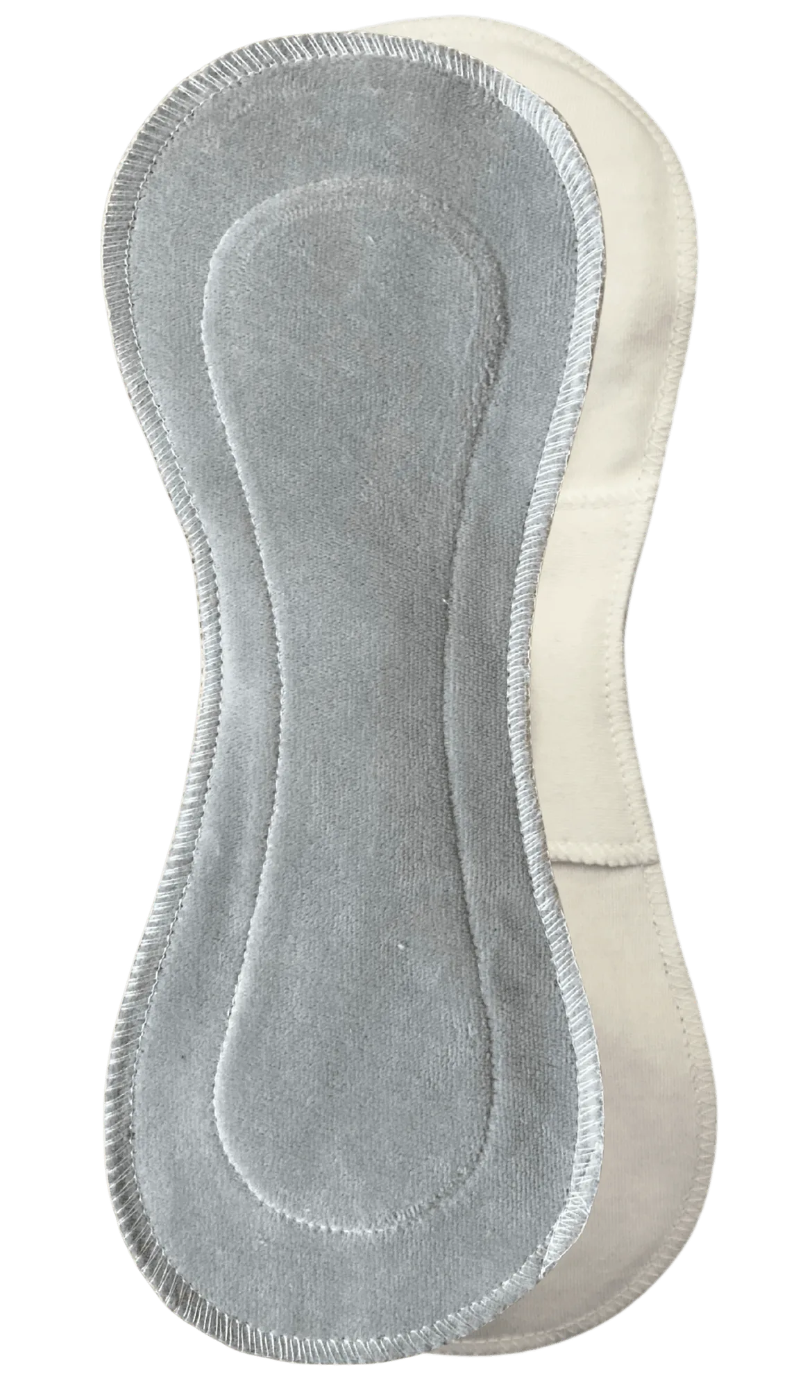 Silver Regular-Long - Organic Cotton Velour Reusable Sanitary Pad