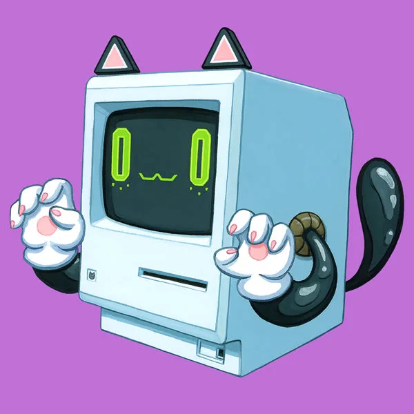 Estampe d'art "Catputer" par Johnny Acurso