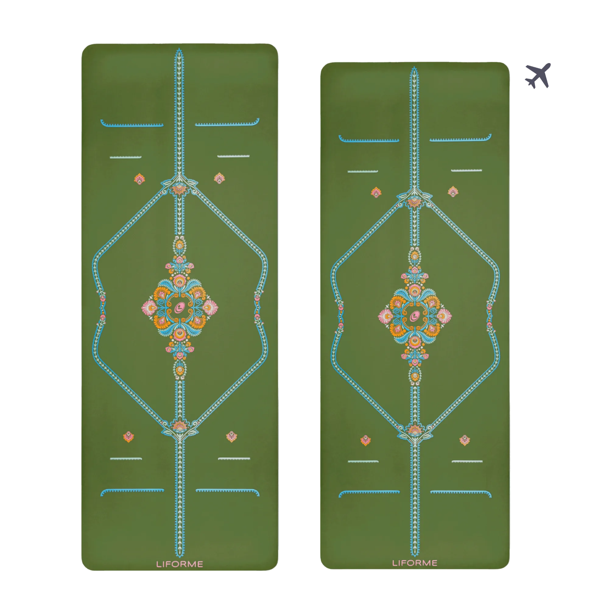 Pack de esterilla Liforme Mindful Garden y esterilla de viaje