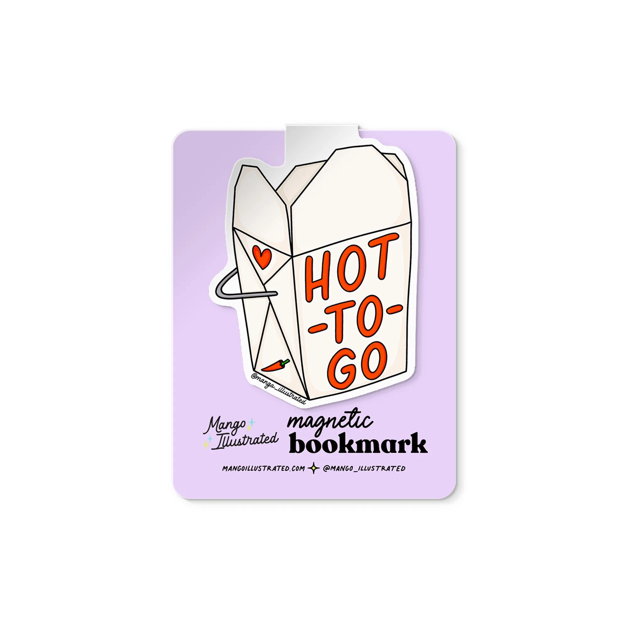 HOT-TO-GO magnetic bookmark