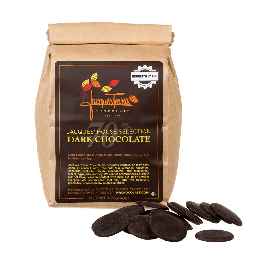 70% Dark Chocolate Discs
