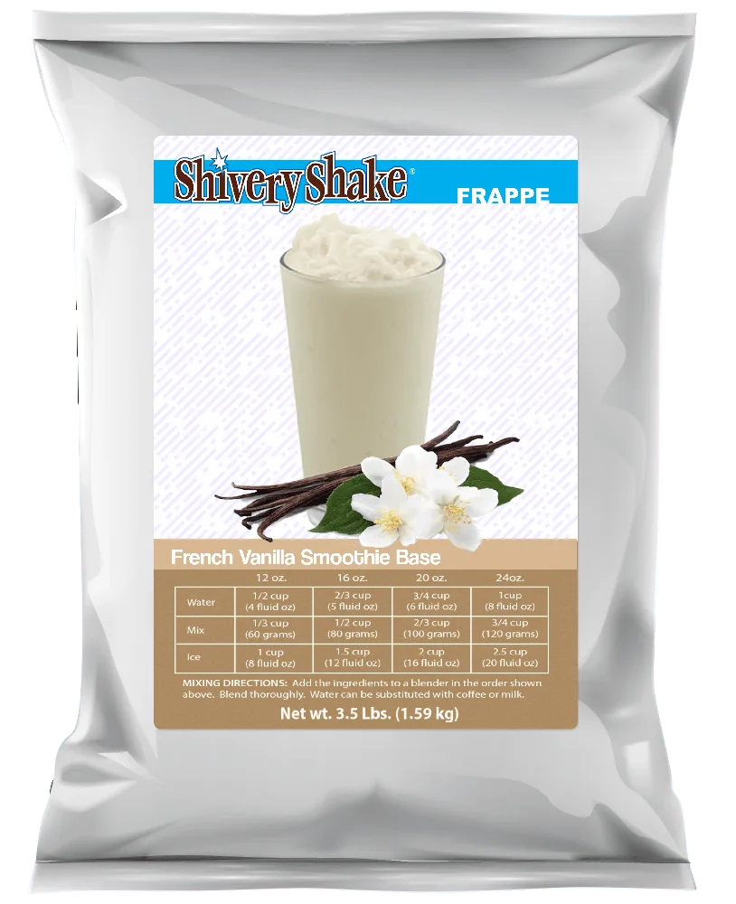 Mezcla base para batido de vainilla francesa, bolsa de 3,5 lb