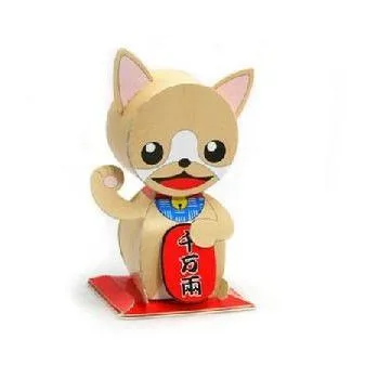 How to Assemble the Chihuahua Waving DIY Paper Toy