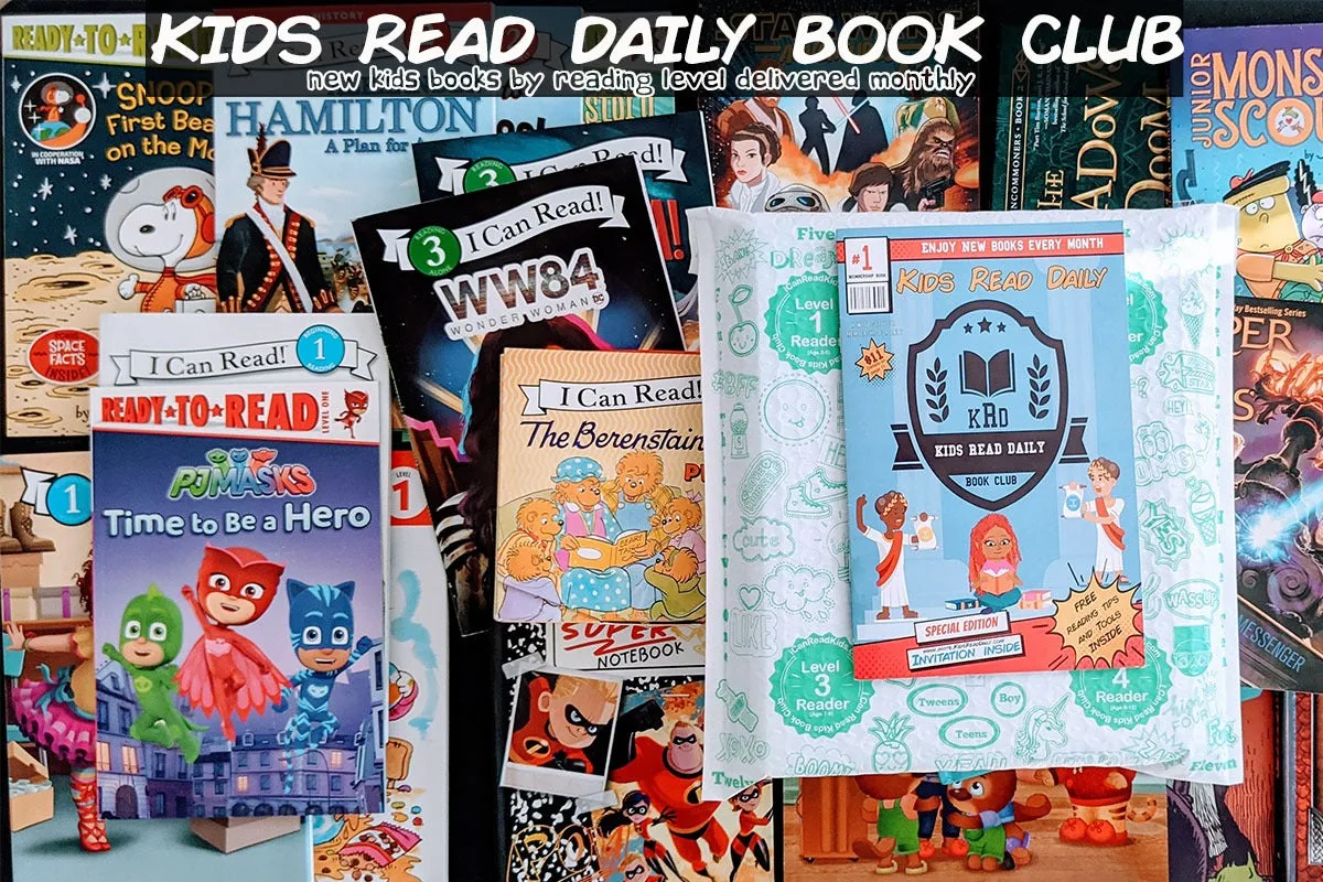 Kids Read Daily Book Club for young readers age 0-12 years old