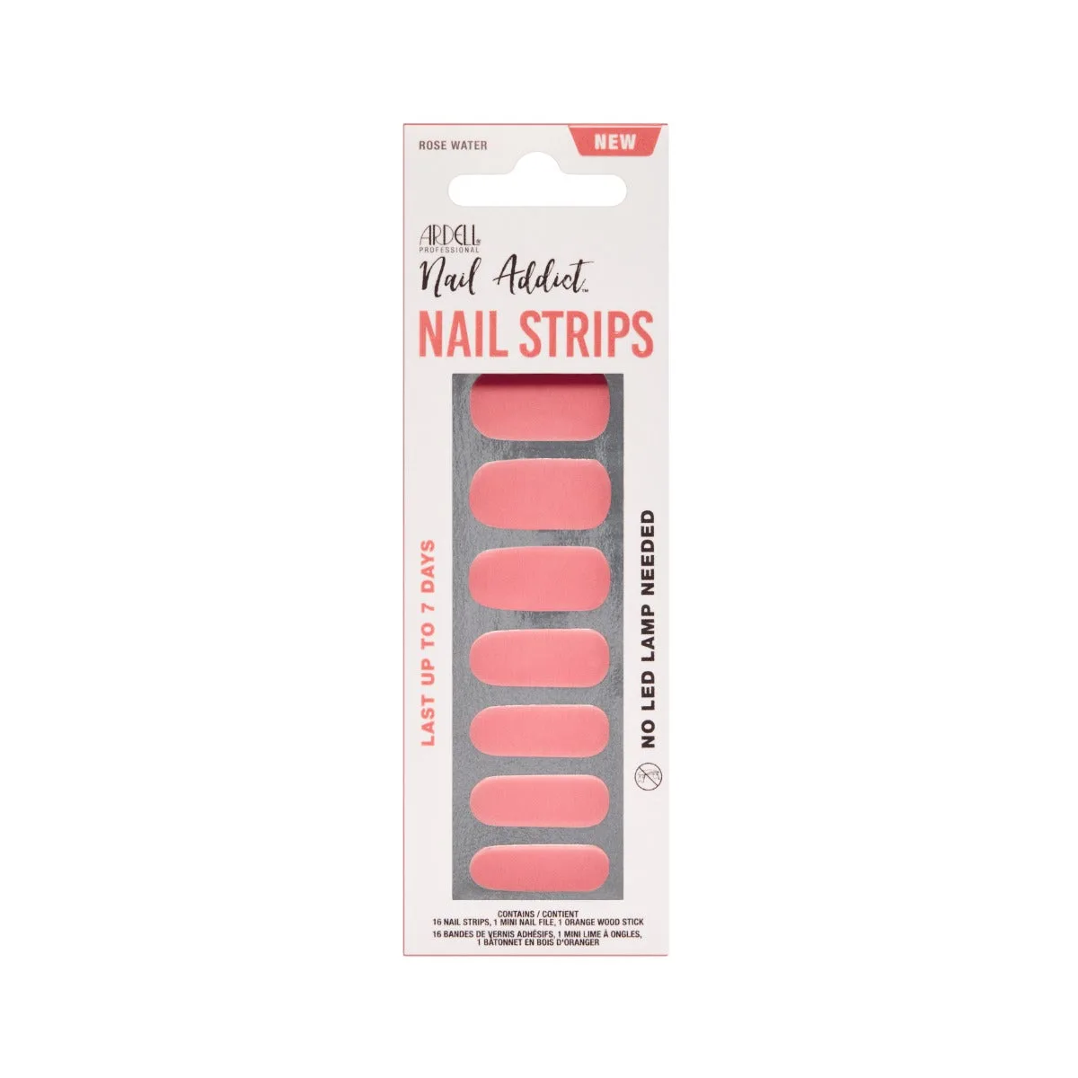 Jak aplikovat proužky Nail Addict Rose Water pro jemný vzhled
