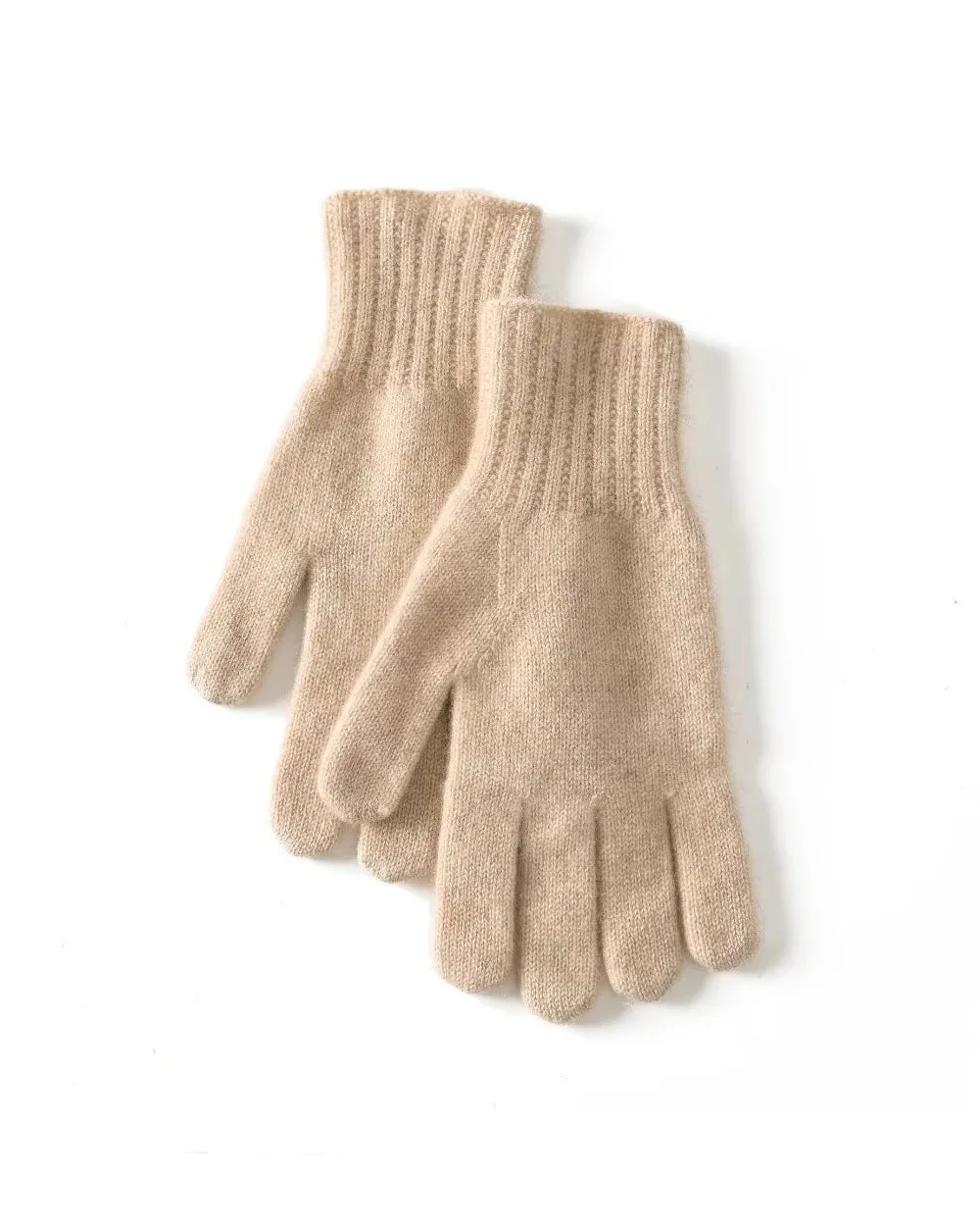 Gants tricotés en cachemire doux