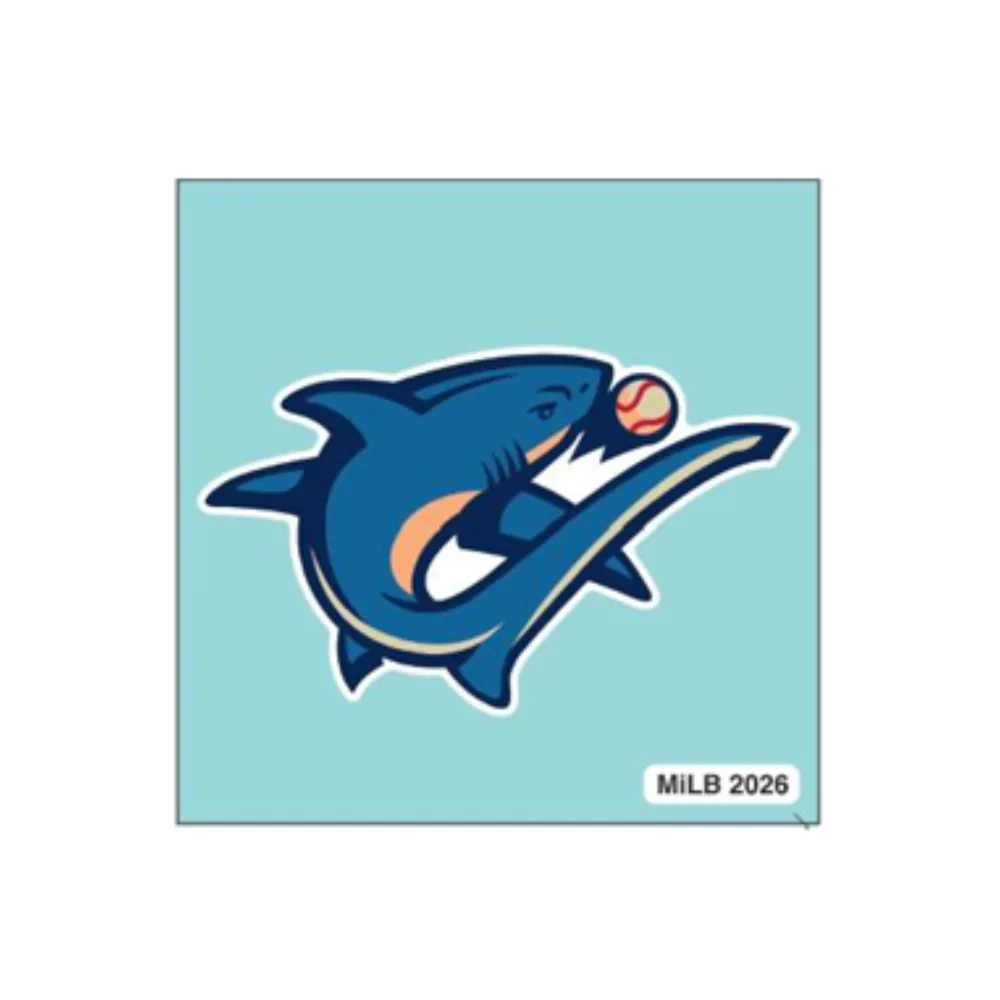 Clearwater Threshers 4x4 Shark Decal