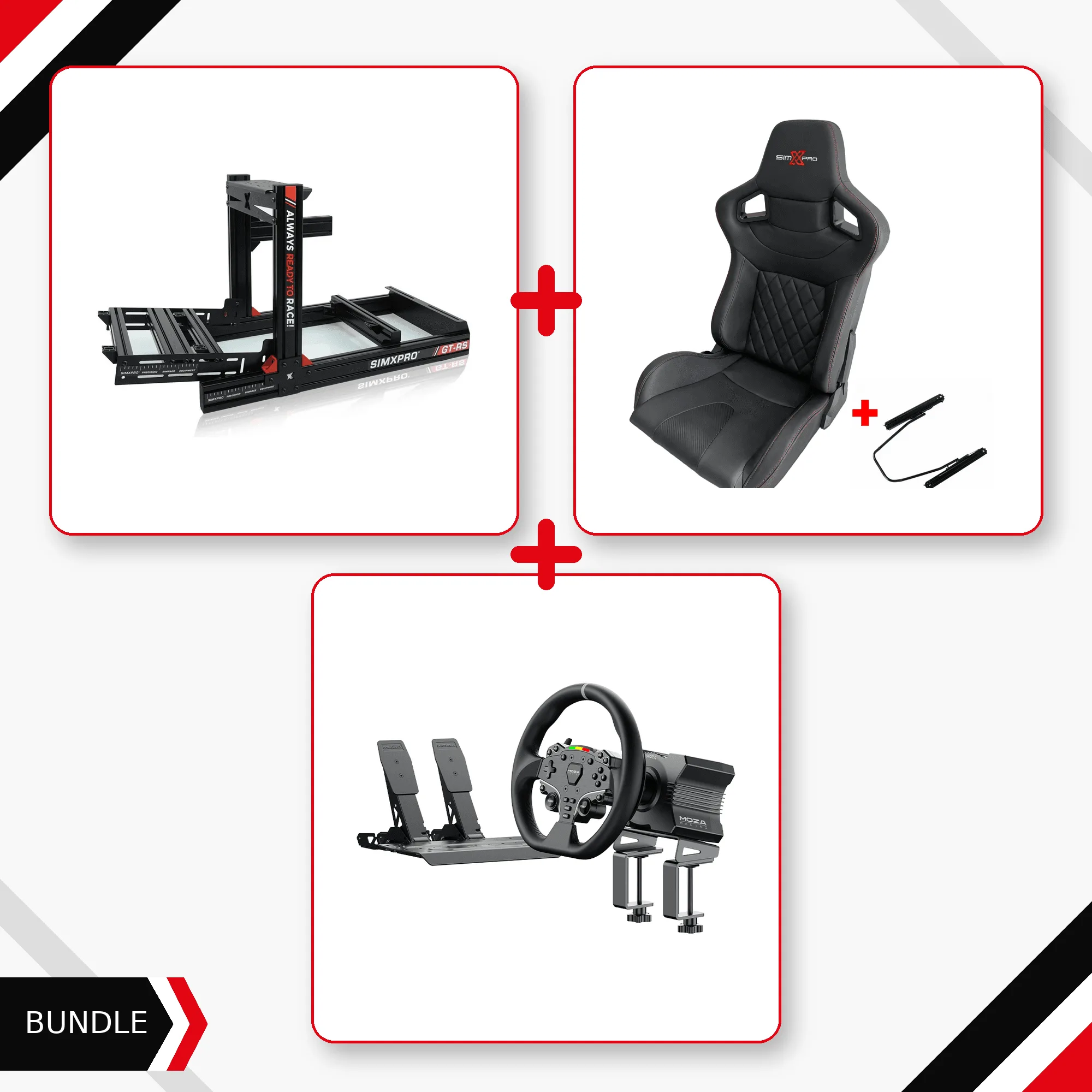 GT-RS + XL GT Seat + MOZA R5 Bundle — PC Ready