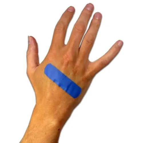 Blue Plasters One Size 1×100