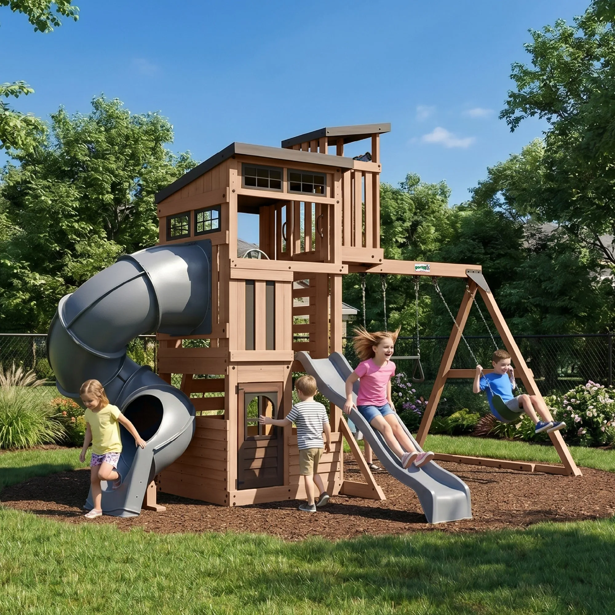 Skyline Lookout Swing Set