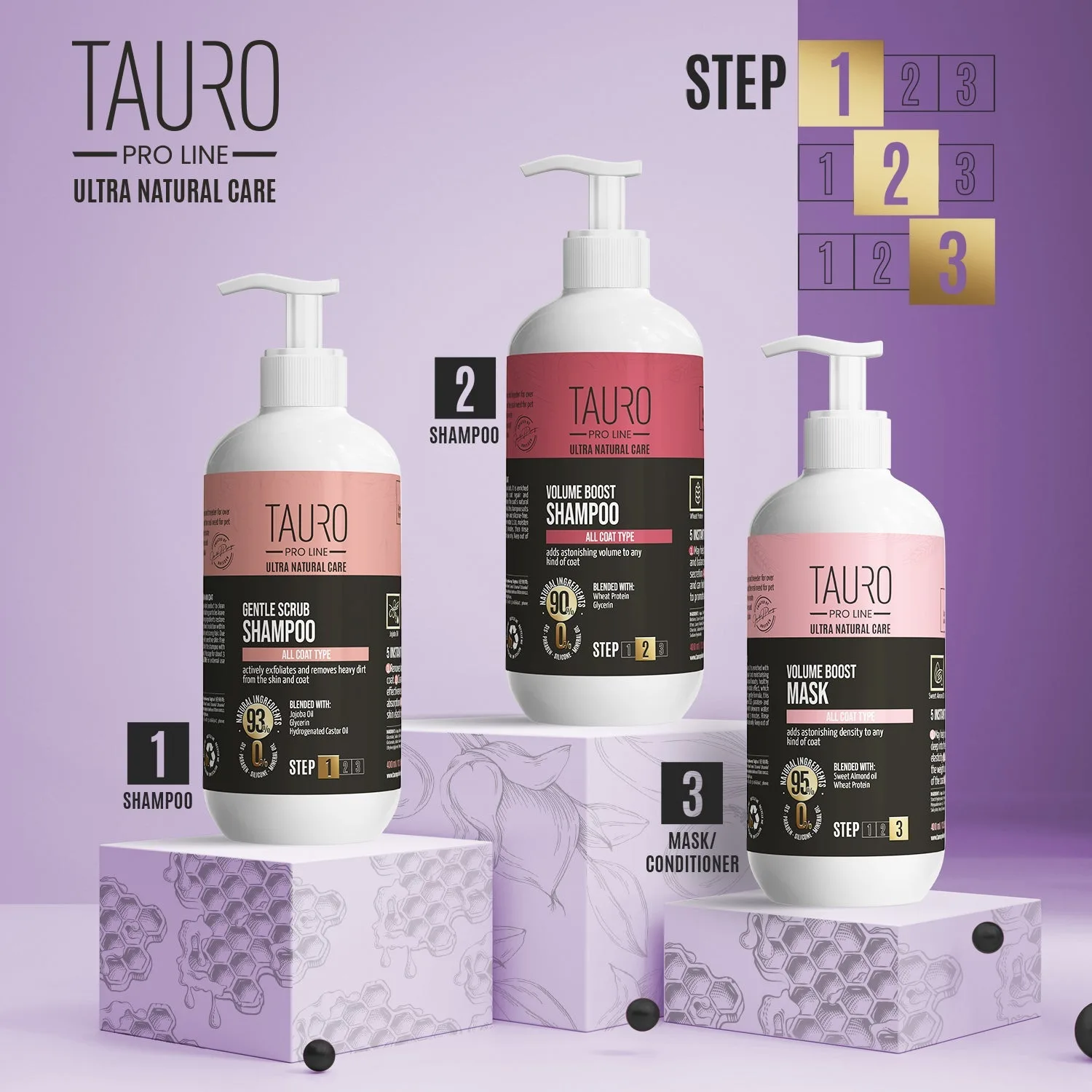 Curly Coat III Step Care Bundle