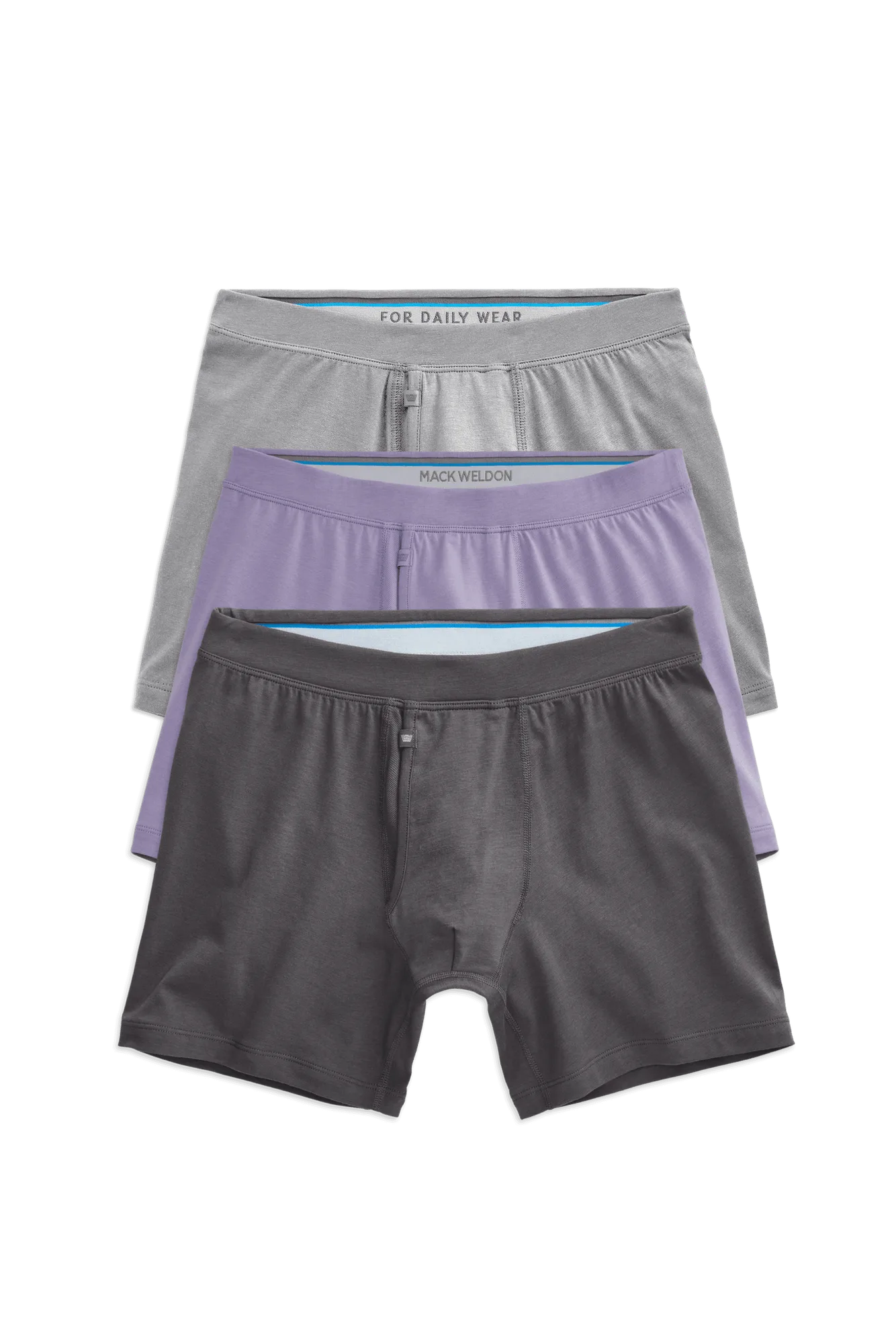 3-Pack SILVER Boxer Briefs Grey Day