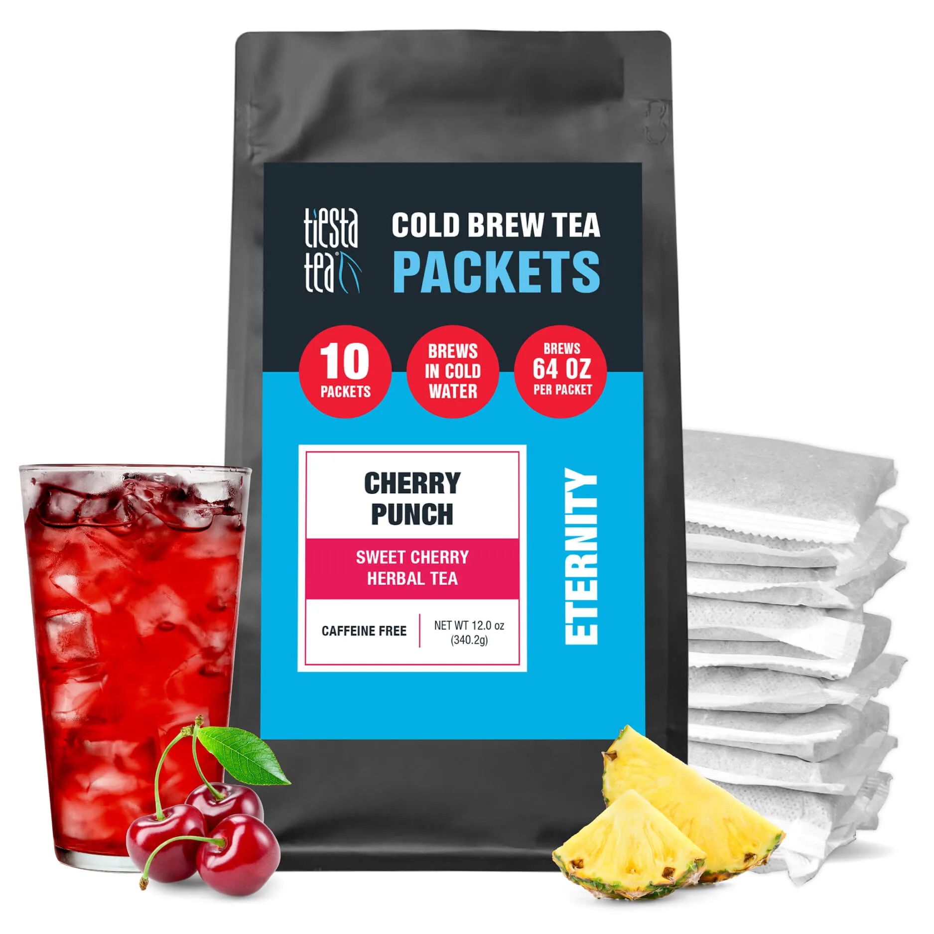 Koude thee maken met Cherry Punch Pitcher Packs