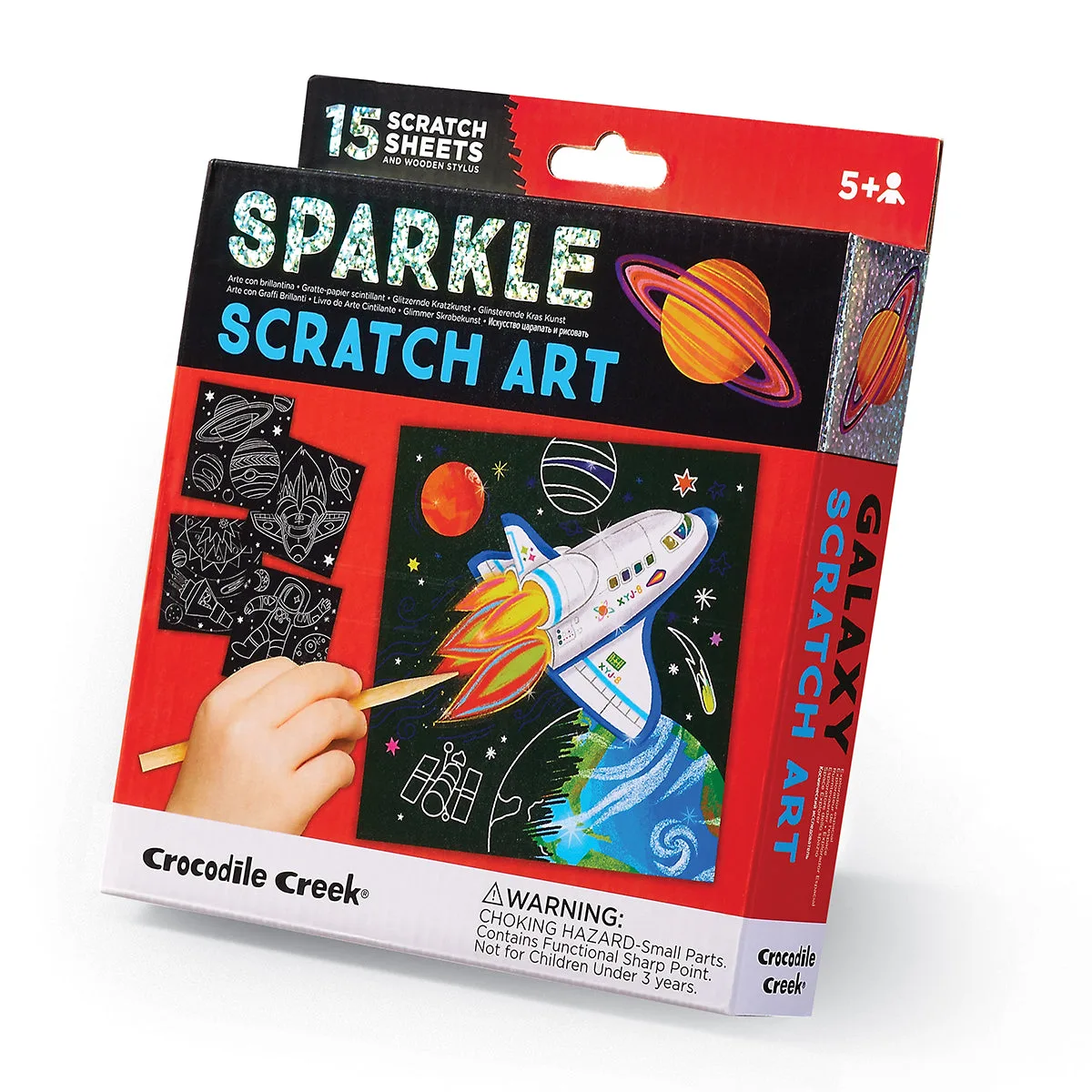 Art à gratter scintillant - Galaxie