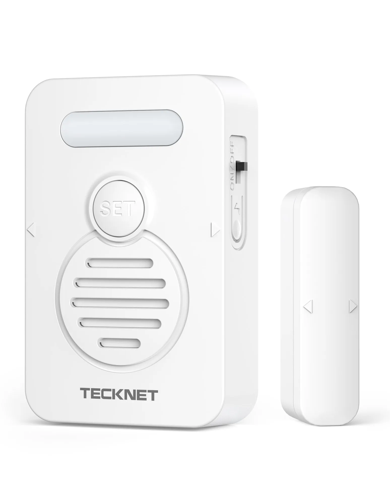 TECKNET Tür-Alarm für Kindersicherheit, Tür-Alarm bei Öffnung, Fenster-Alarm mit intelligenter Sprachwarnung, 4-stufig einstellbare Lautstärke, Kühlschrank-Sensor Pool-Alarm für Ha