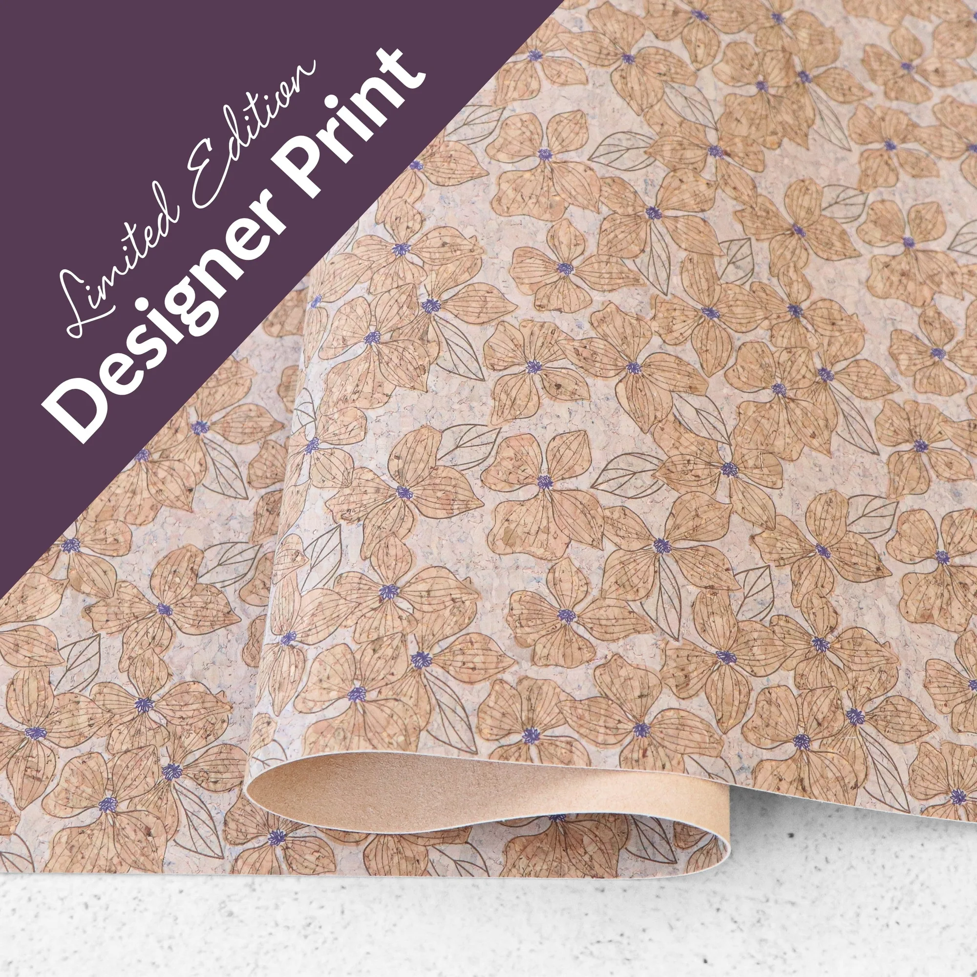 Stephanie Organes Designerprint: Tagträume-Blüten Korkstoff
