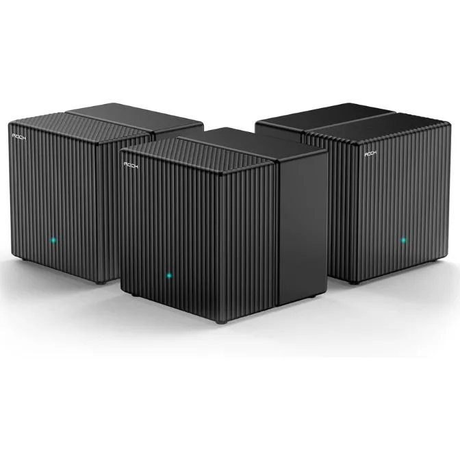 Dual-Band AX1800 WiFi 6 Mesh Wi-Fi System | Replaces Routers and Extenders | Covers up to 6,000 sq.ft. | 2 Gigabit Ports per Unit, Supports Ethernet Backhaul | (3-Pack)