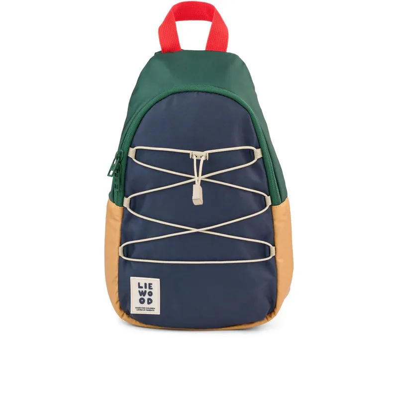 Liewood: Phoenix One Shoulder Backpack - Classic navy multi mix