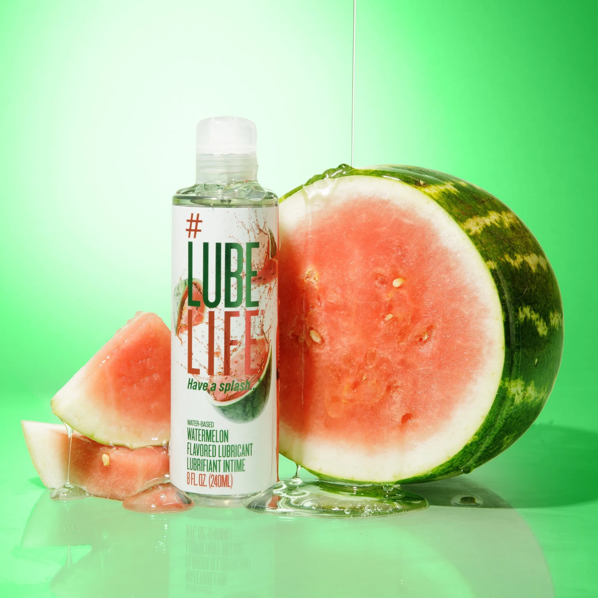Lubricante con sabor a sandía a base de agua