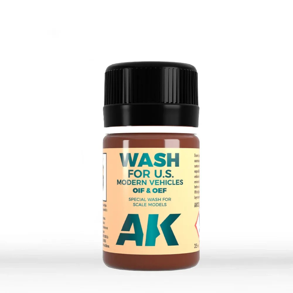 AK Interactive Wash for U.S. Modern Vehicles: Application Guide