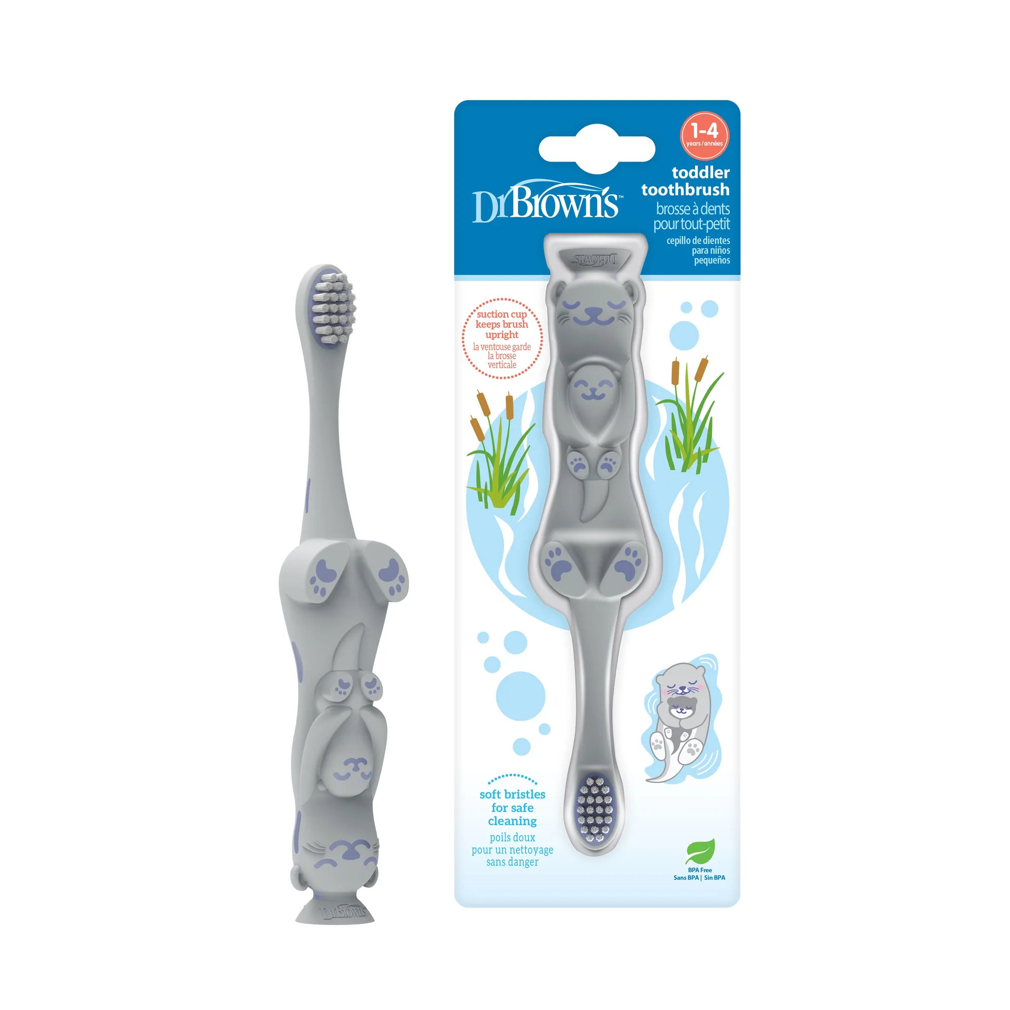Dr. Brown's Toddler Toothbrush, Otter, 1-Pack