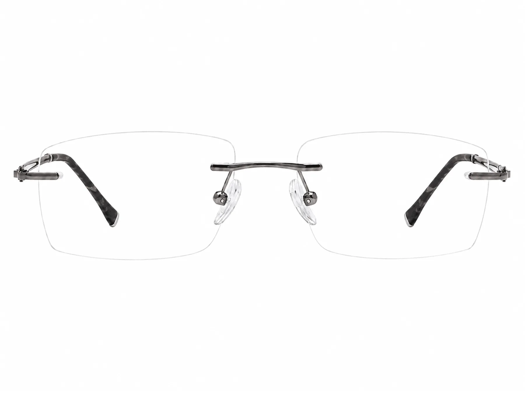 Alex Rectangle Rimless Glasses