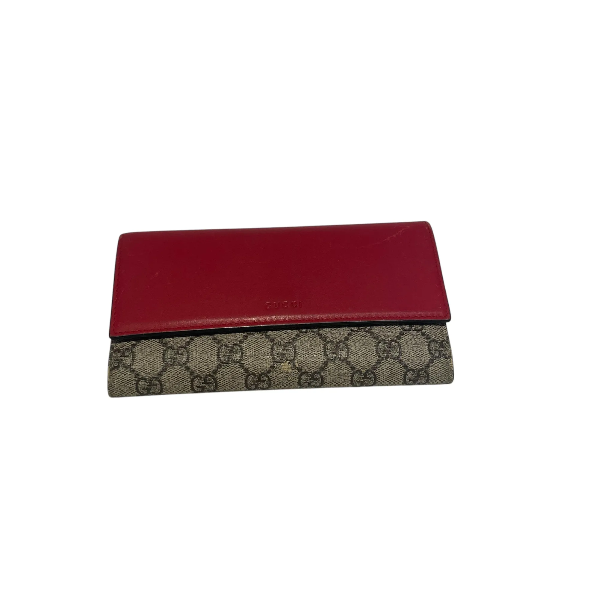 GUCCI/Bifold Geldbörse/Leder/ROT/GUCCI ROT/MIT ROSA INNENFUTTER