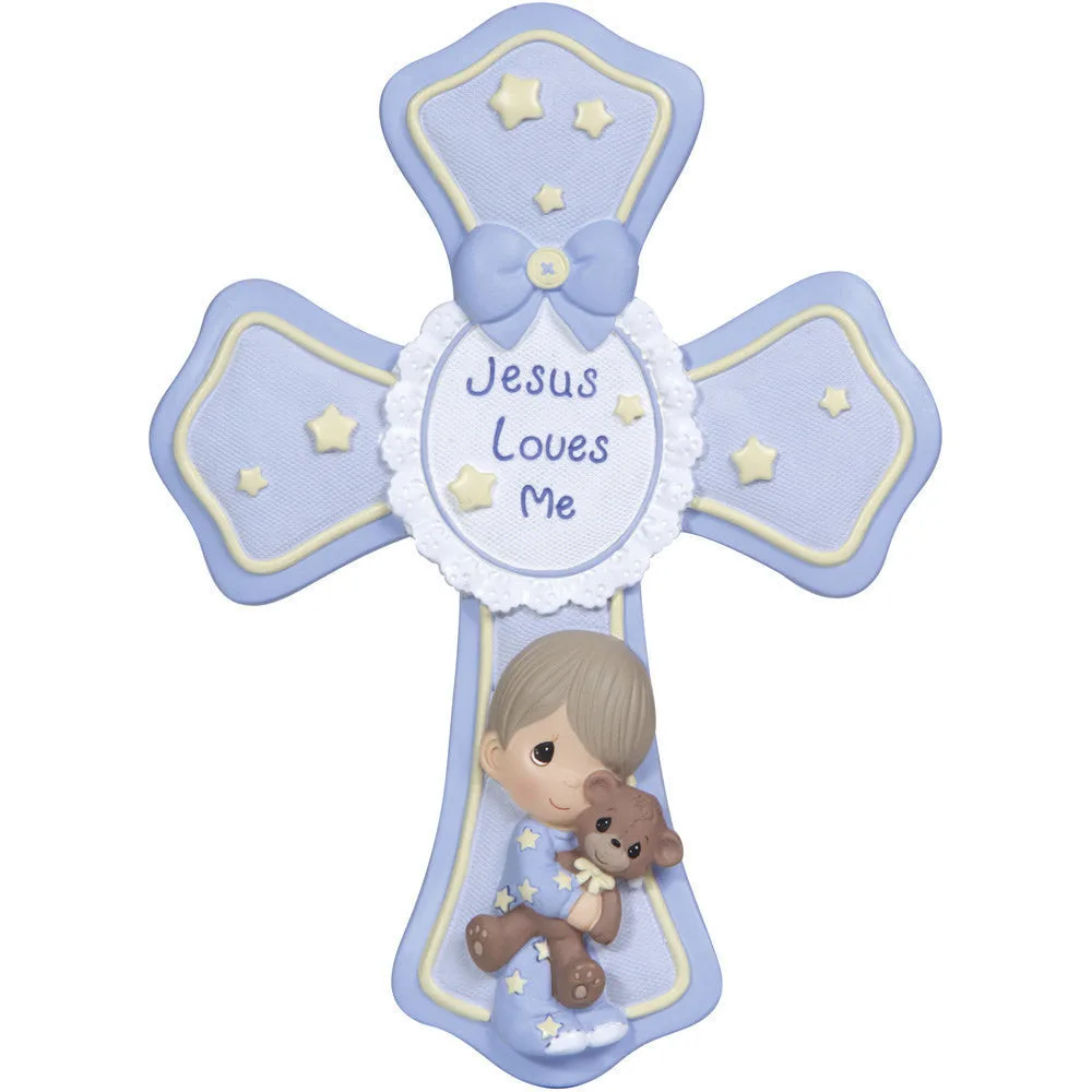 Jesus Loves Me Cross With Stand, Boy