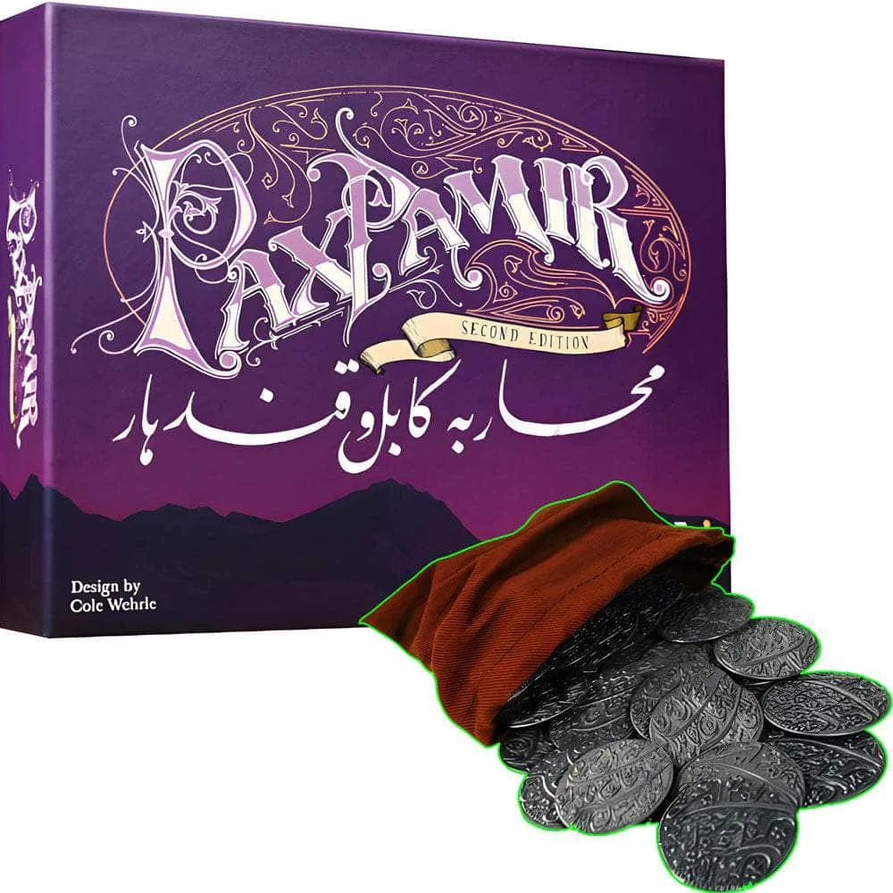 Pax Pamir: Druhá edice plus sada kovových mincí – balíček (Kickstarter speciál)