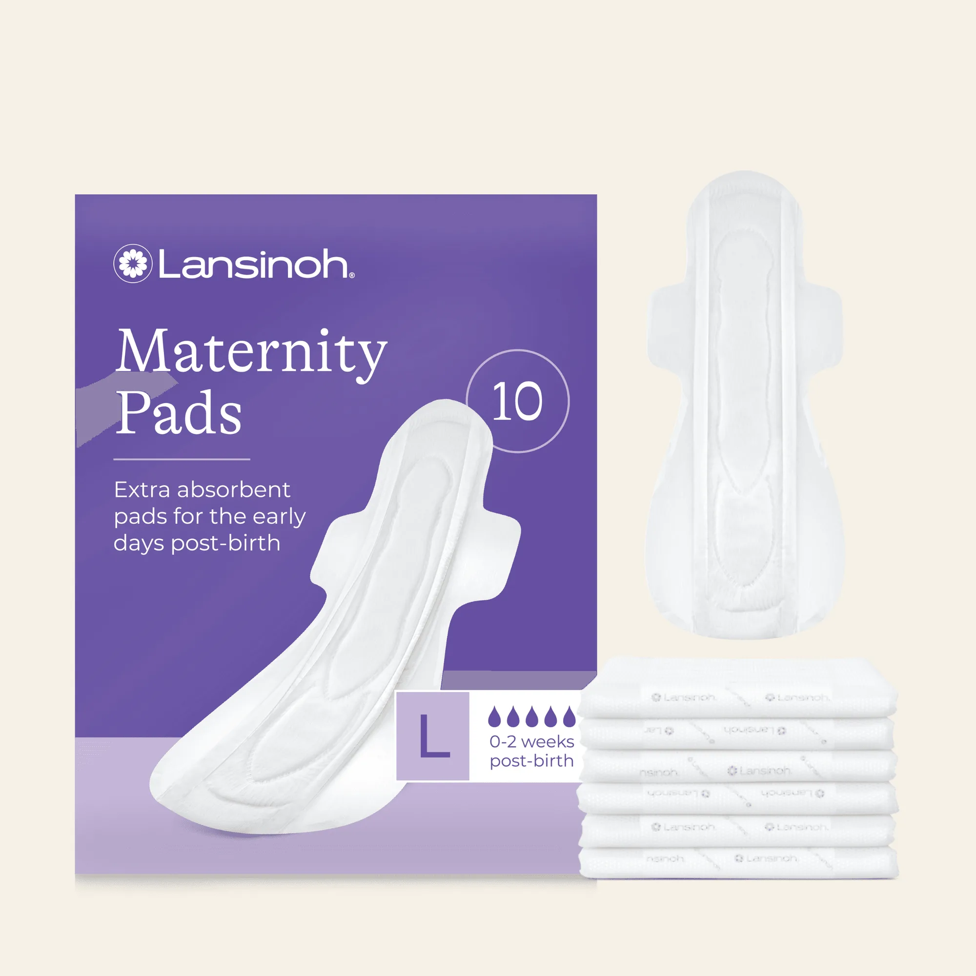 Extra Absorbent Maternity Pads: 0-2 weeks post-birth
