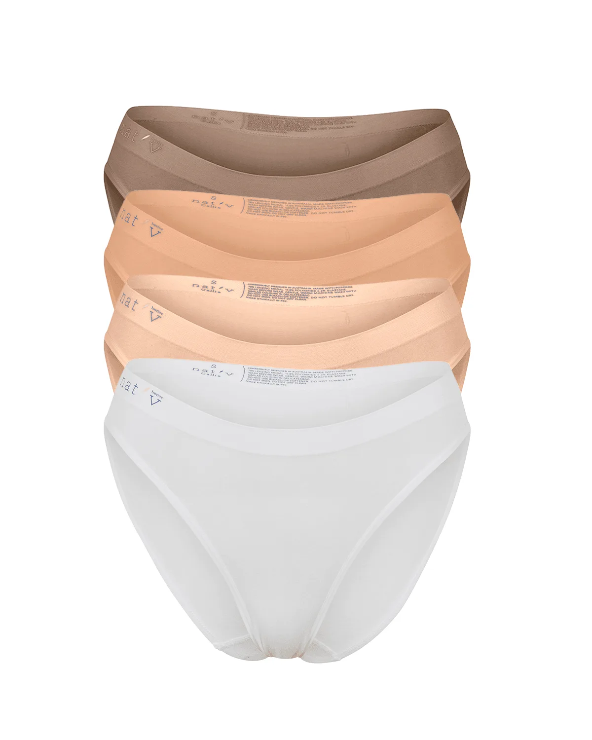 Callie Modal Bikini Brief 4 Pack : Guide des tailles