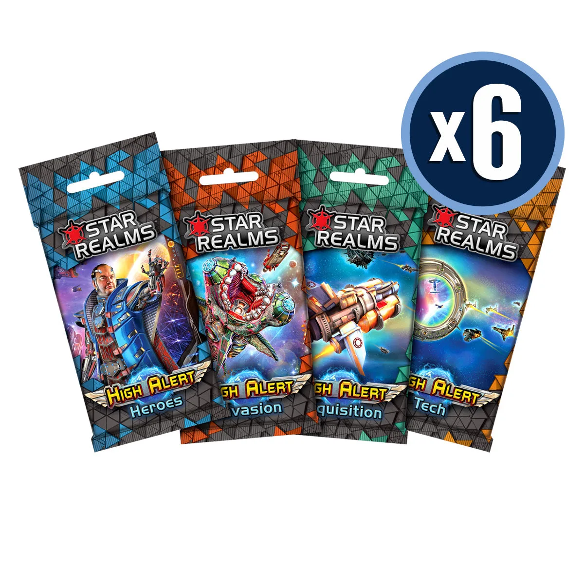 Star Realms High Alert Display 6 Stück von 4 Packs