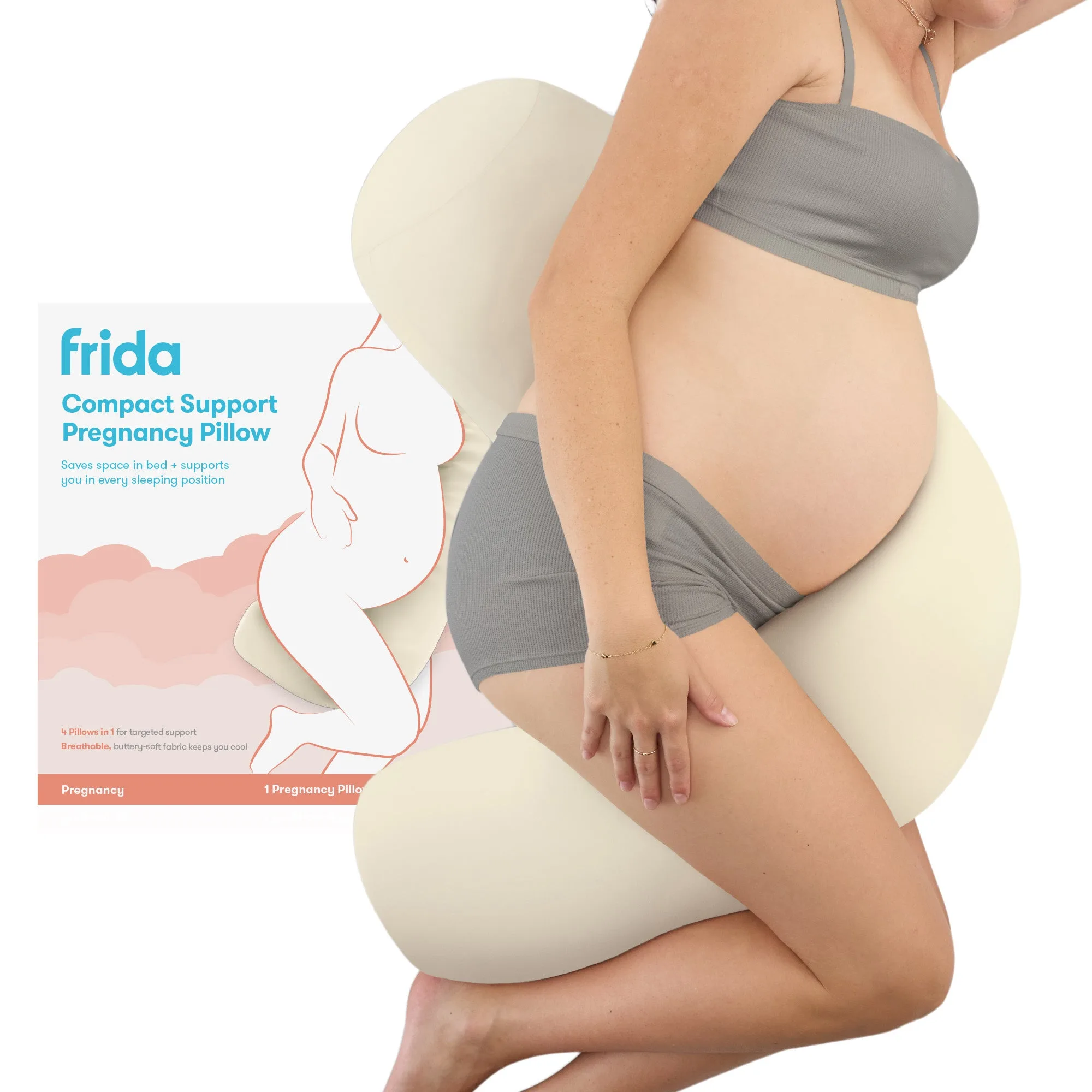 Compact Support 4-in-1 Pregnancy Pillow