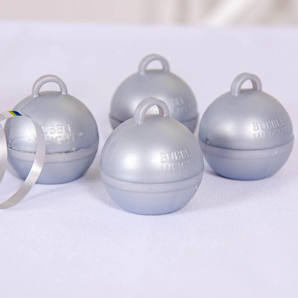 Bubble Balloon Weights - Silver x 4