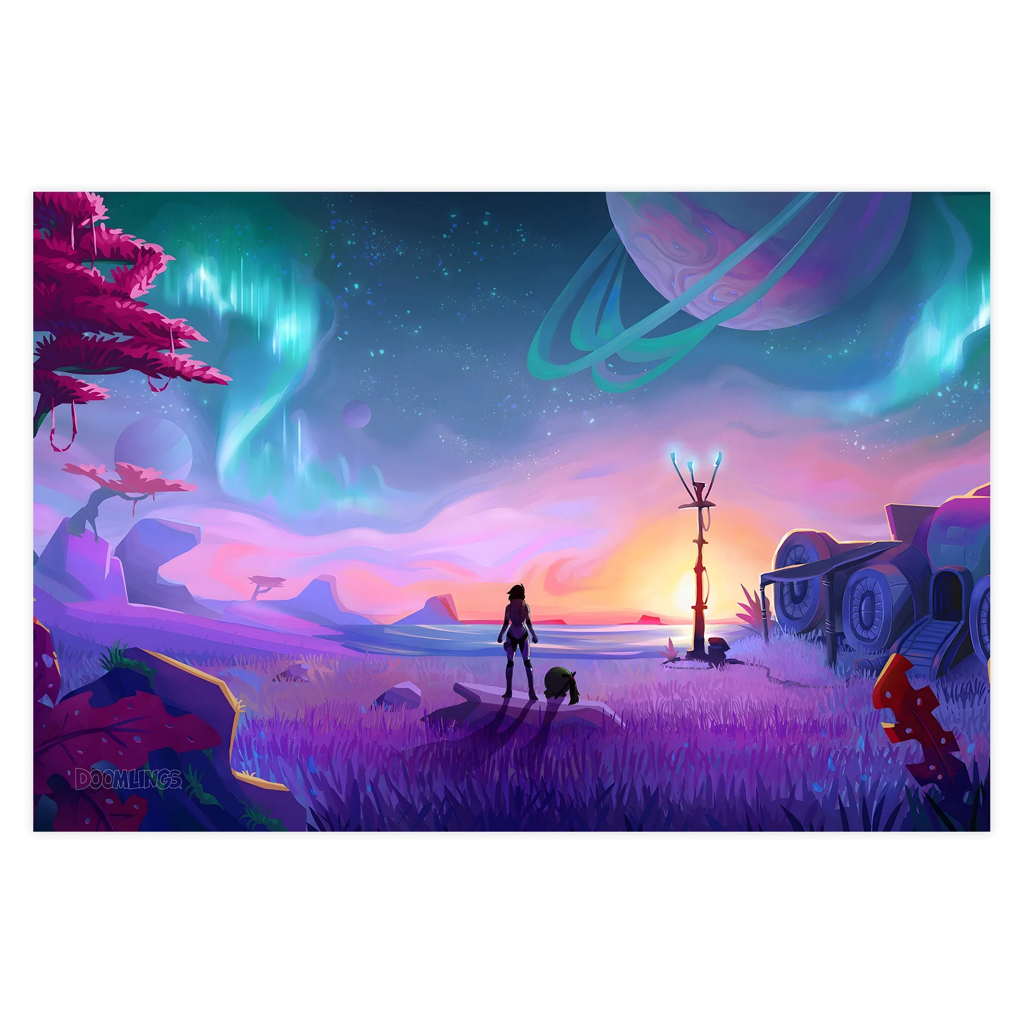 Captain Marin's Journey: Transmission Post Poster