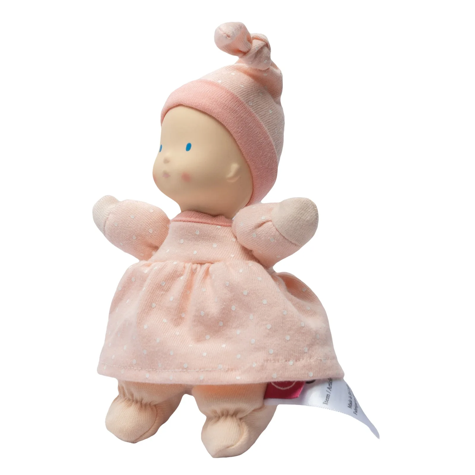 Muñeca Precious piel clara con cabeza de goma