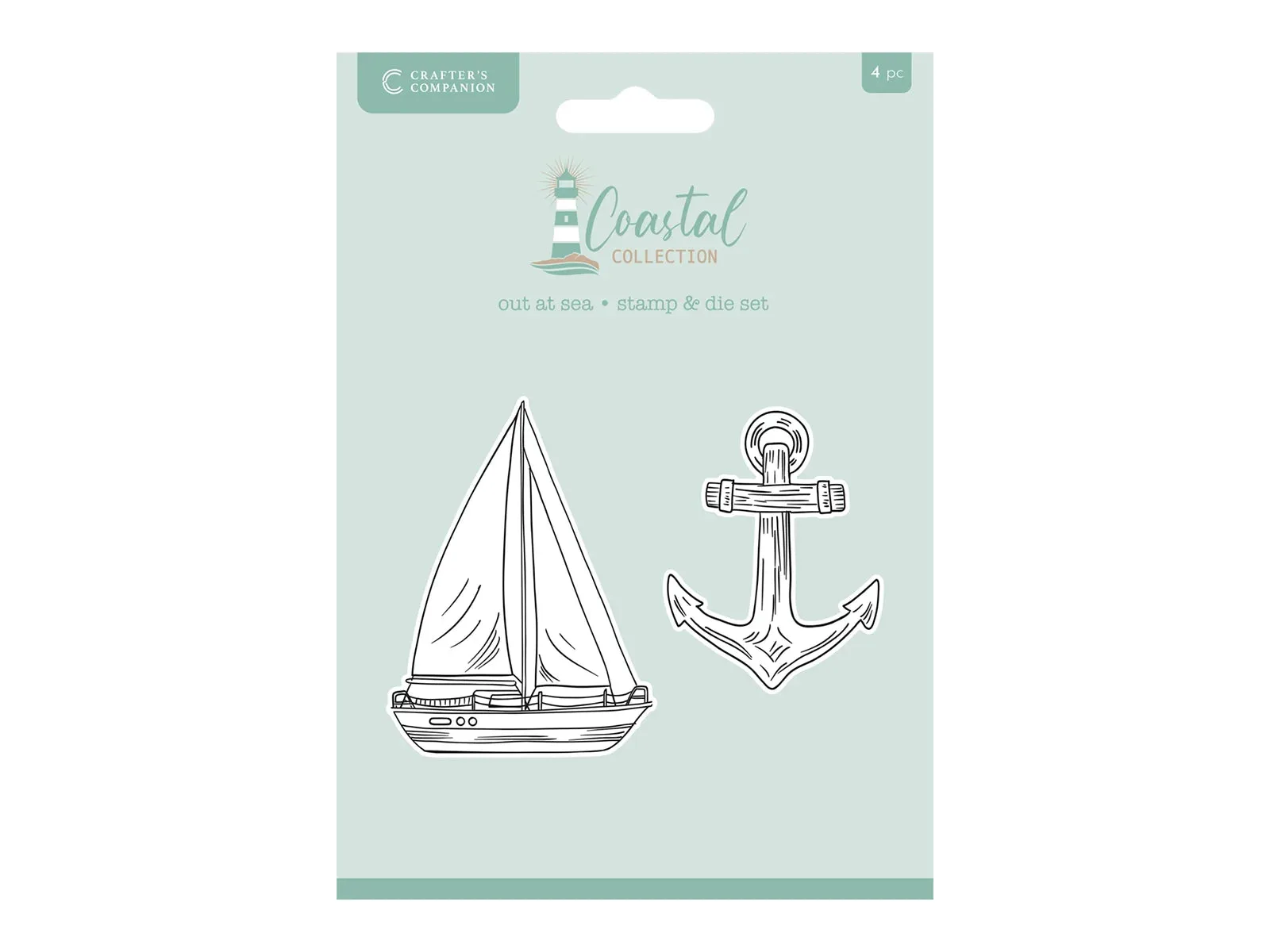Crafter's Companion Coastal Collection Stamp & Die - Out at Sea