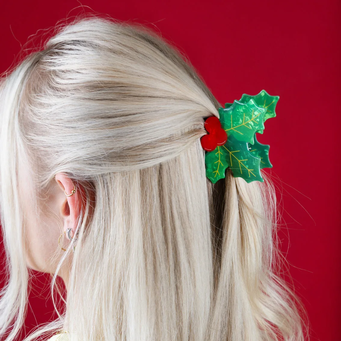Kersthaarklemmen: Holly vs Santa stijlen