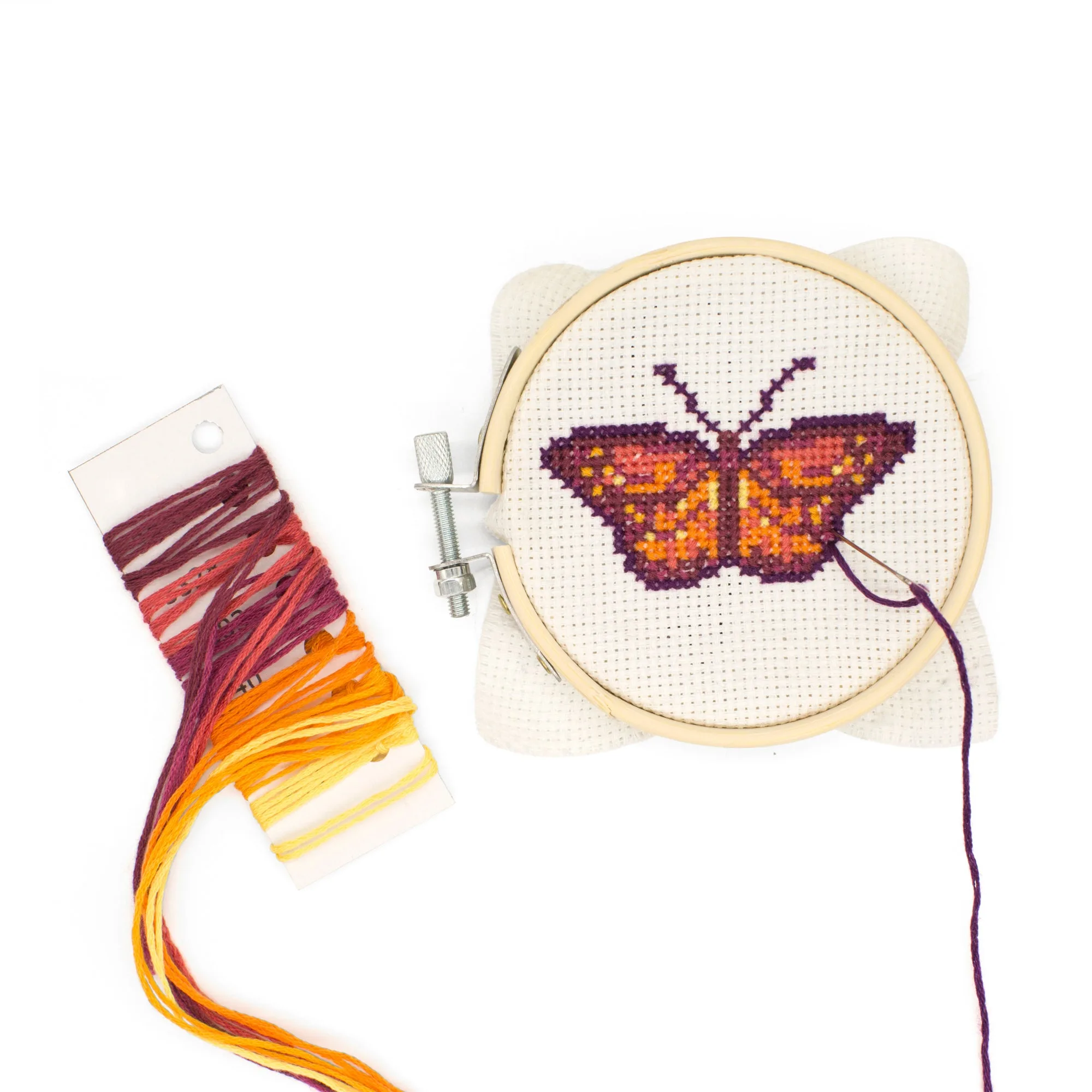Zestaw do haftu krzyżykowego Motyl