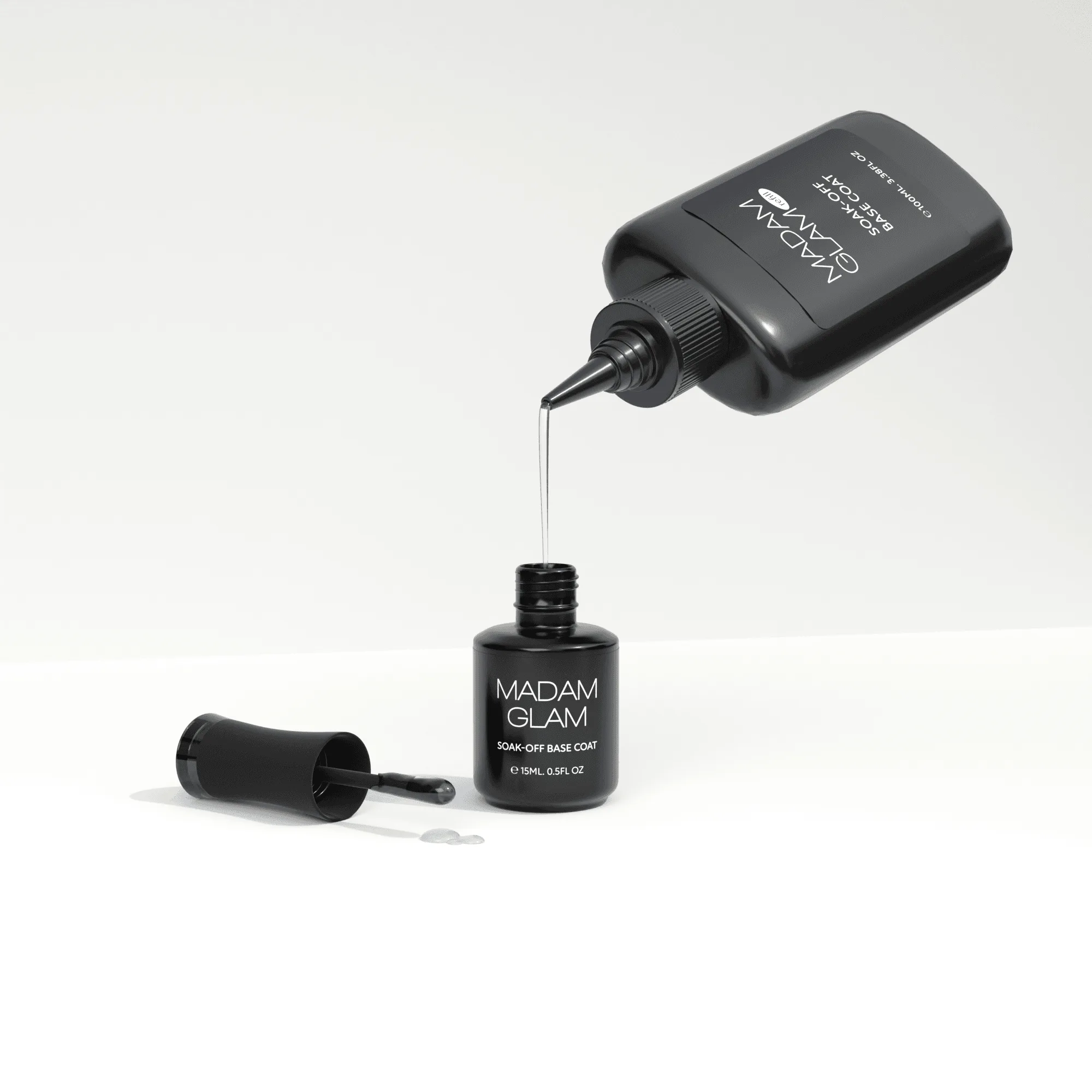 So füllen Sie Ihren Base Coat mit einem Refill-Beutel auf