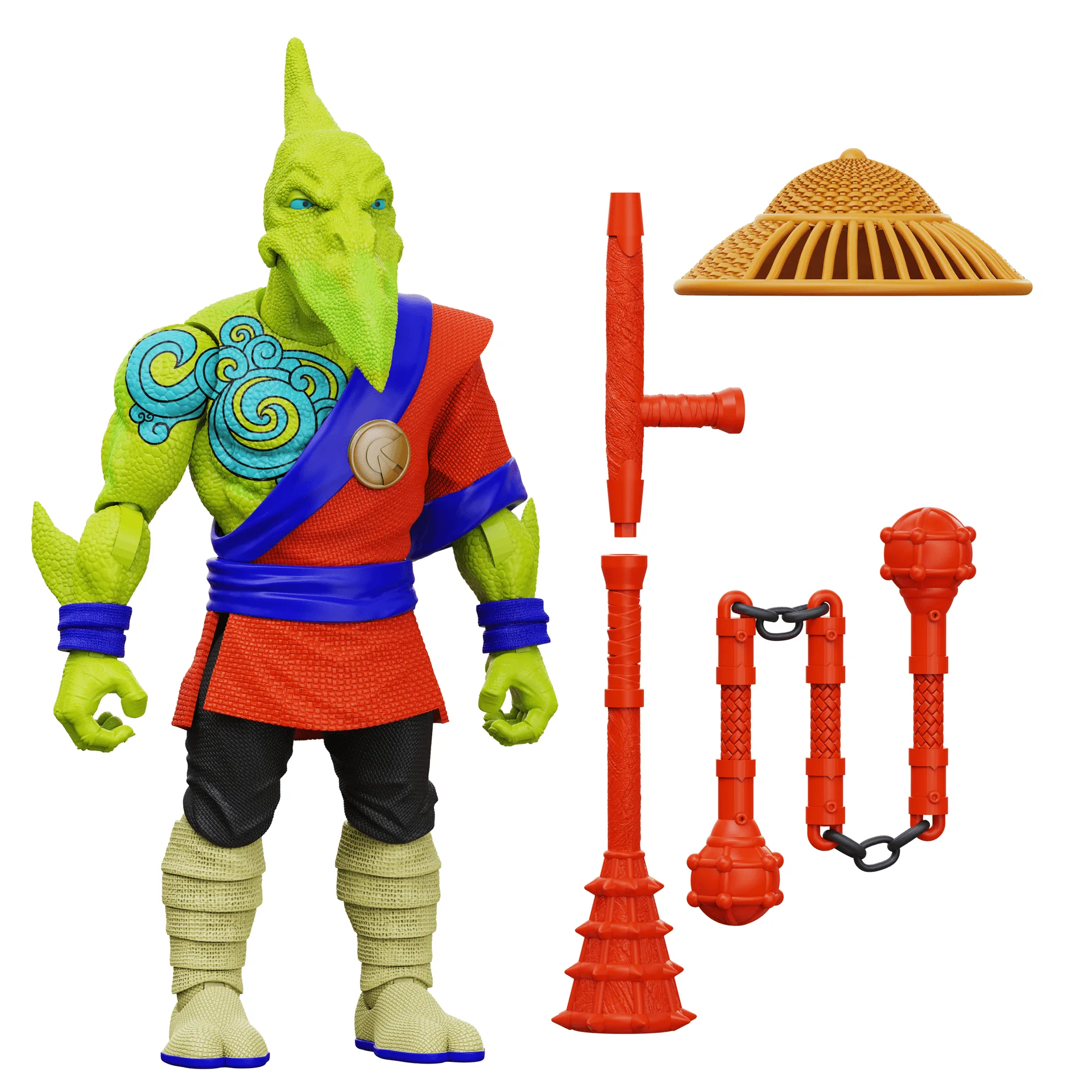 Saurozoic Warriors akční figurka: Fae Kwan Pterodactyl / Bojovný mnich