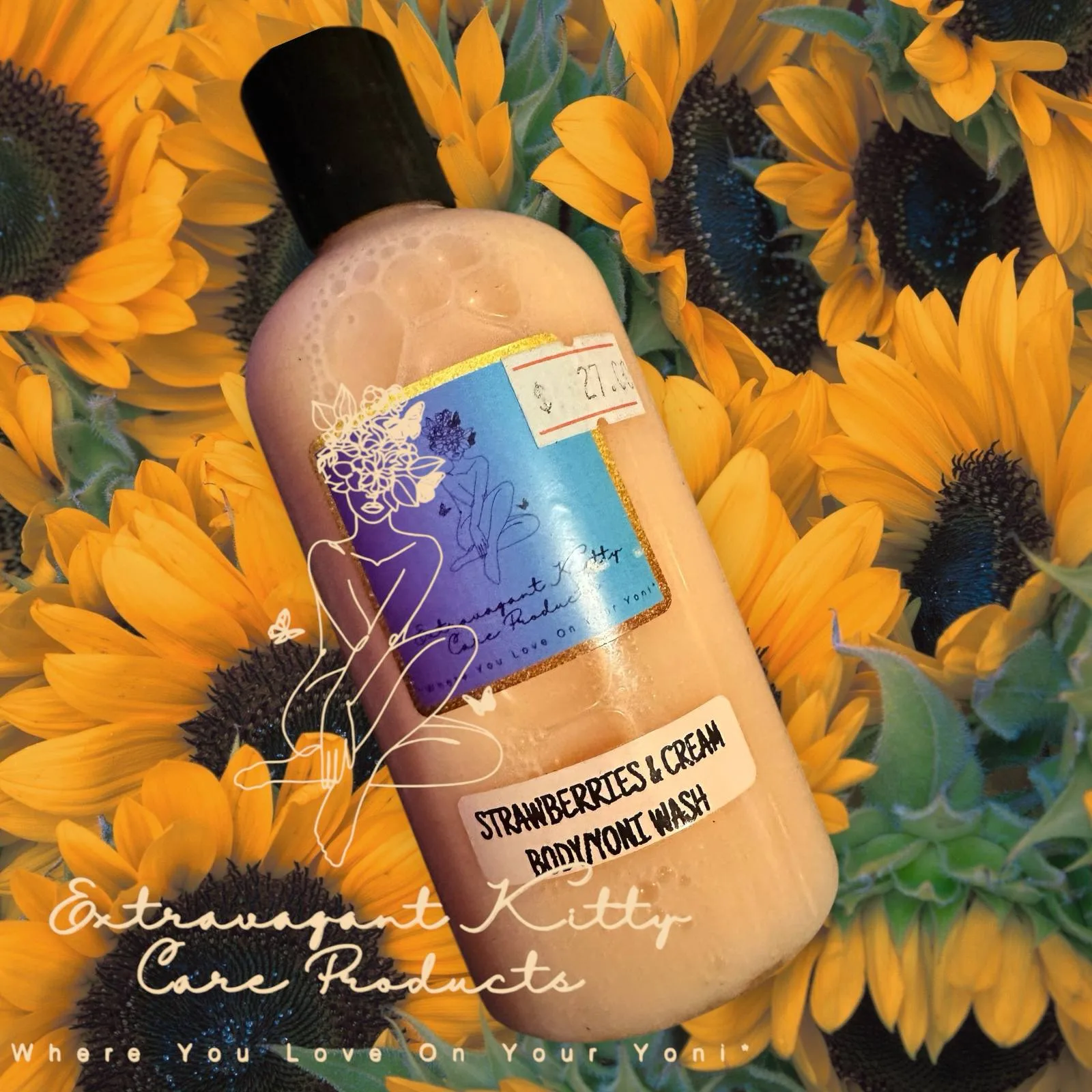 Strawberries & Cream Yoni Wash – 8oz 🍓