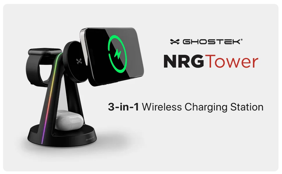 3-in-1 Wireless Charging Station — NRGtower