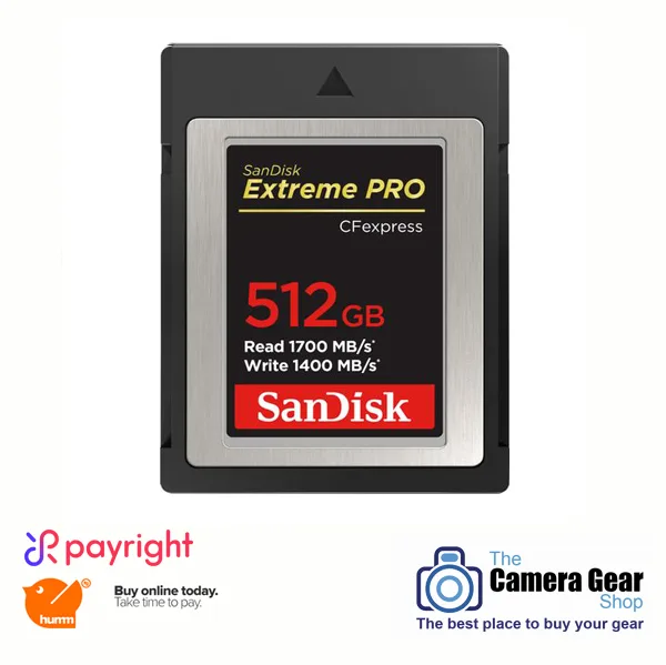 SanDisk Extreme Pro CFexpress Card – 512GB