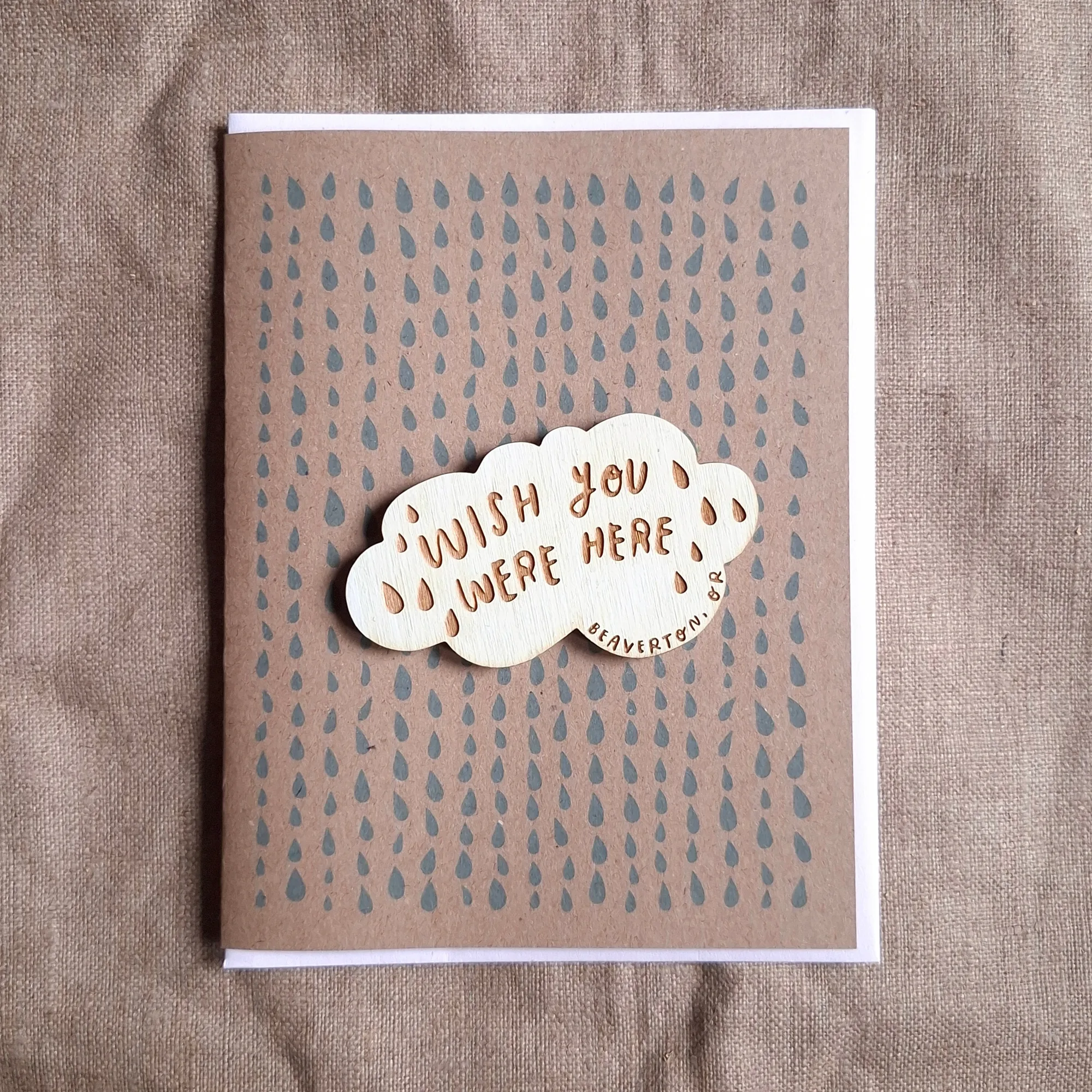 "Wish You Were Here" (Beaverton) Magnet + Greeting Card